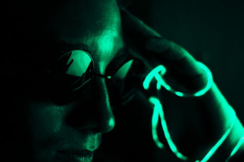 Free stock photo of eyewear, guy, laser light