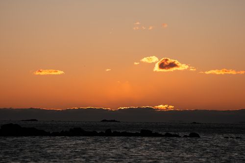 Free Capture the stunning sunrise over Cove Island Park in Stamford, Connecticut, showcasing vibrant autumn colors and serene ocean views. Stock Photo