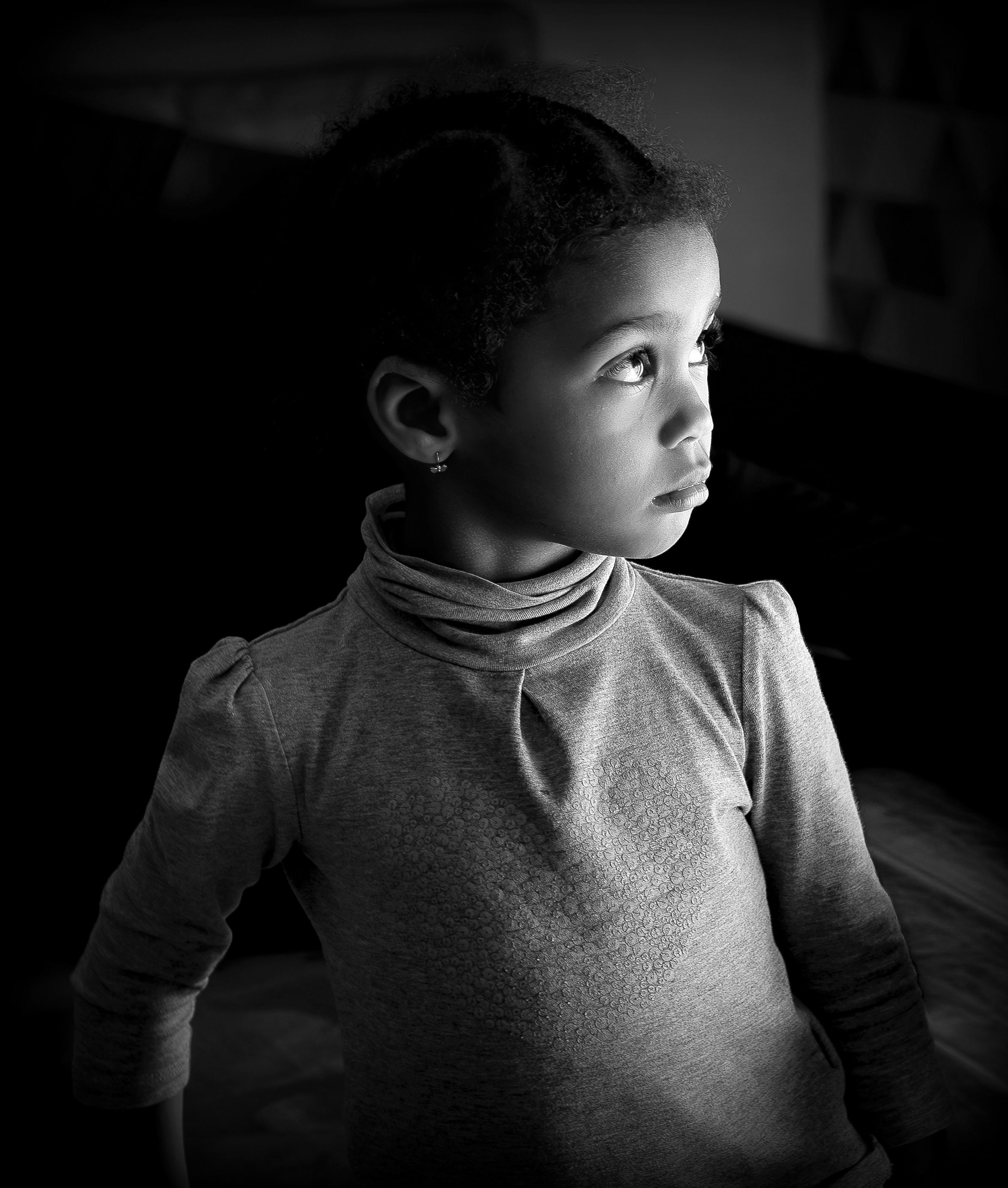 Captivating Portrait of a Thoughtful Child · Free Stock Photo
