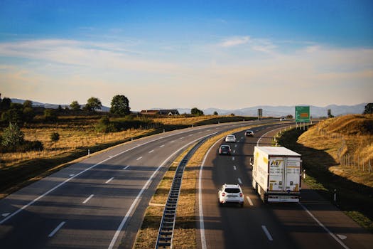 Golden Hour on the Open Highway