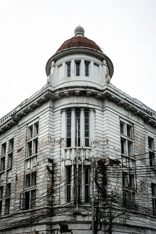 Free Vintage architectural building with a dome roof in Jakarta, Indonesia. Stock Photo