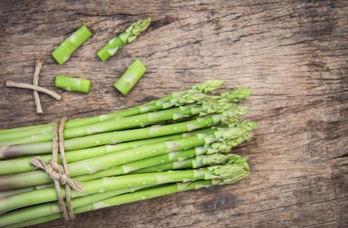 Free Flat Lay Photography of Asparagus Stock Photo