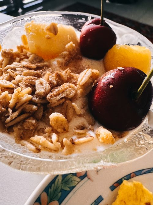 Free stock photo of breakfast, breakfast bowl, cherries Stock Photo