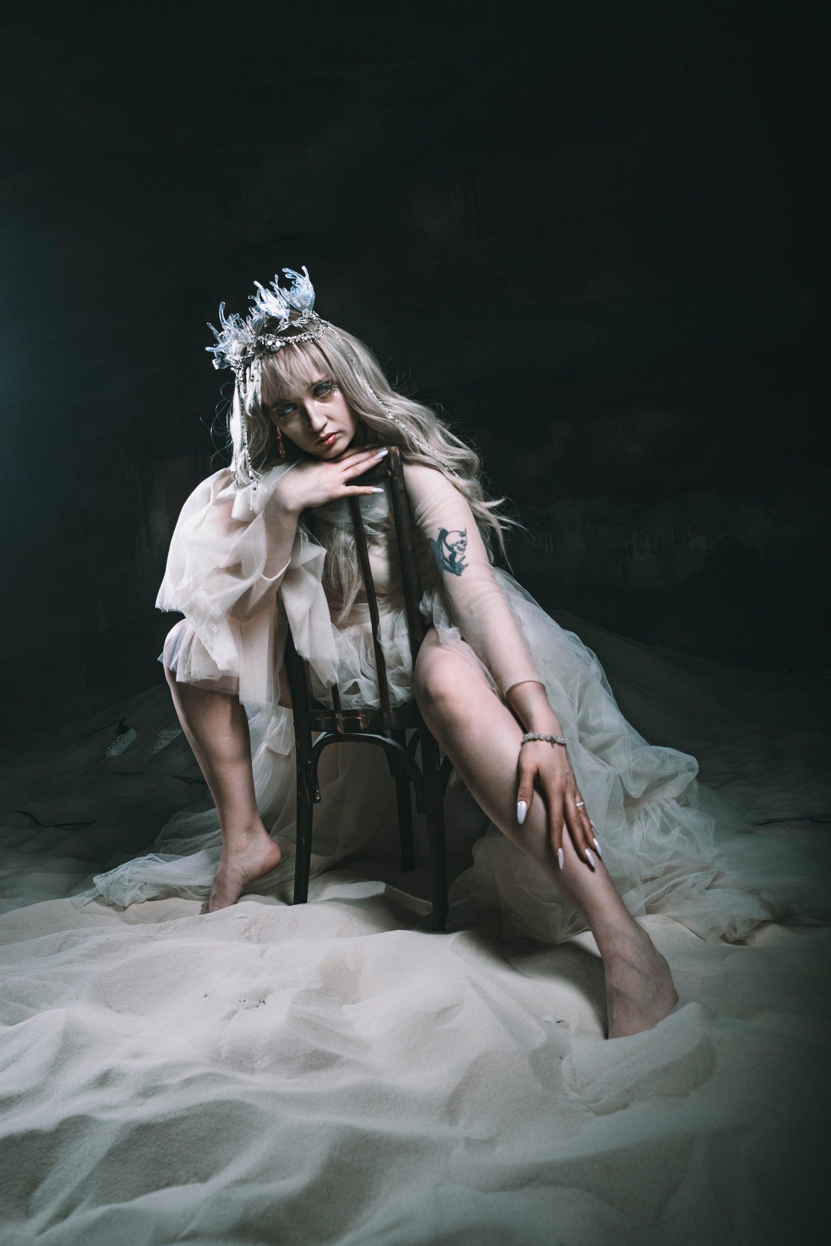 Dreamlike Portrait of Woman in Ethereal Setting · Free Stock Photo