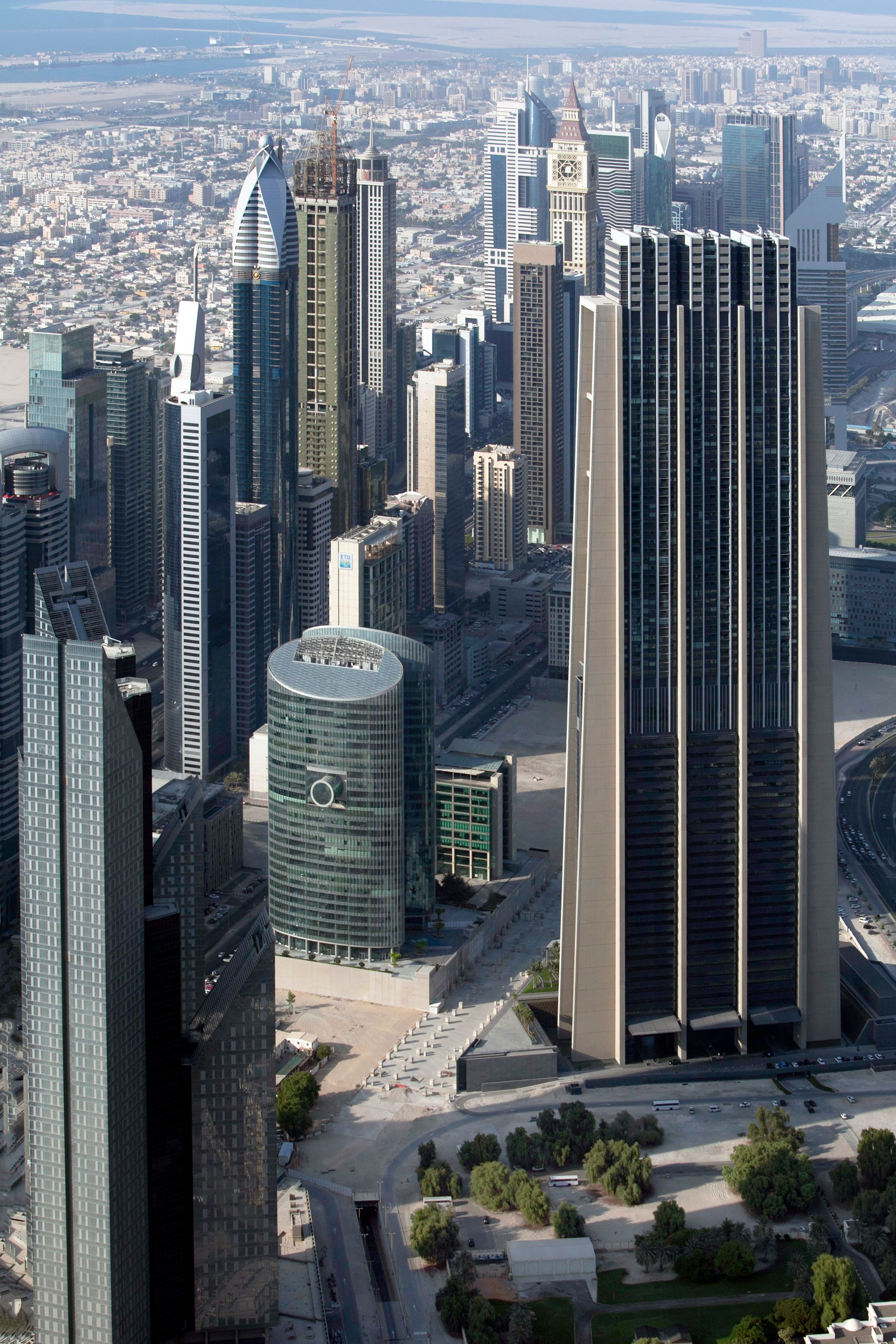 Stunning Aerial View of Dubai Skyscrapers