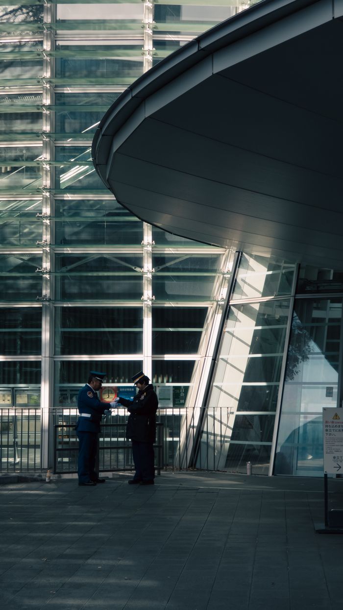 Two Trade Trade Specialists reviewing a business site plan