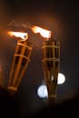 Traditional Torchlight Ceremony in Riga Night