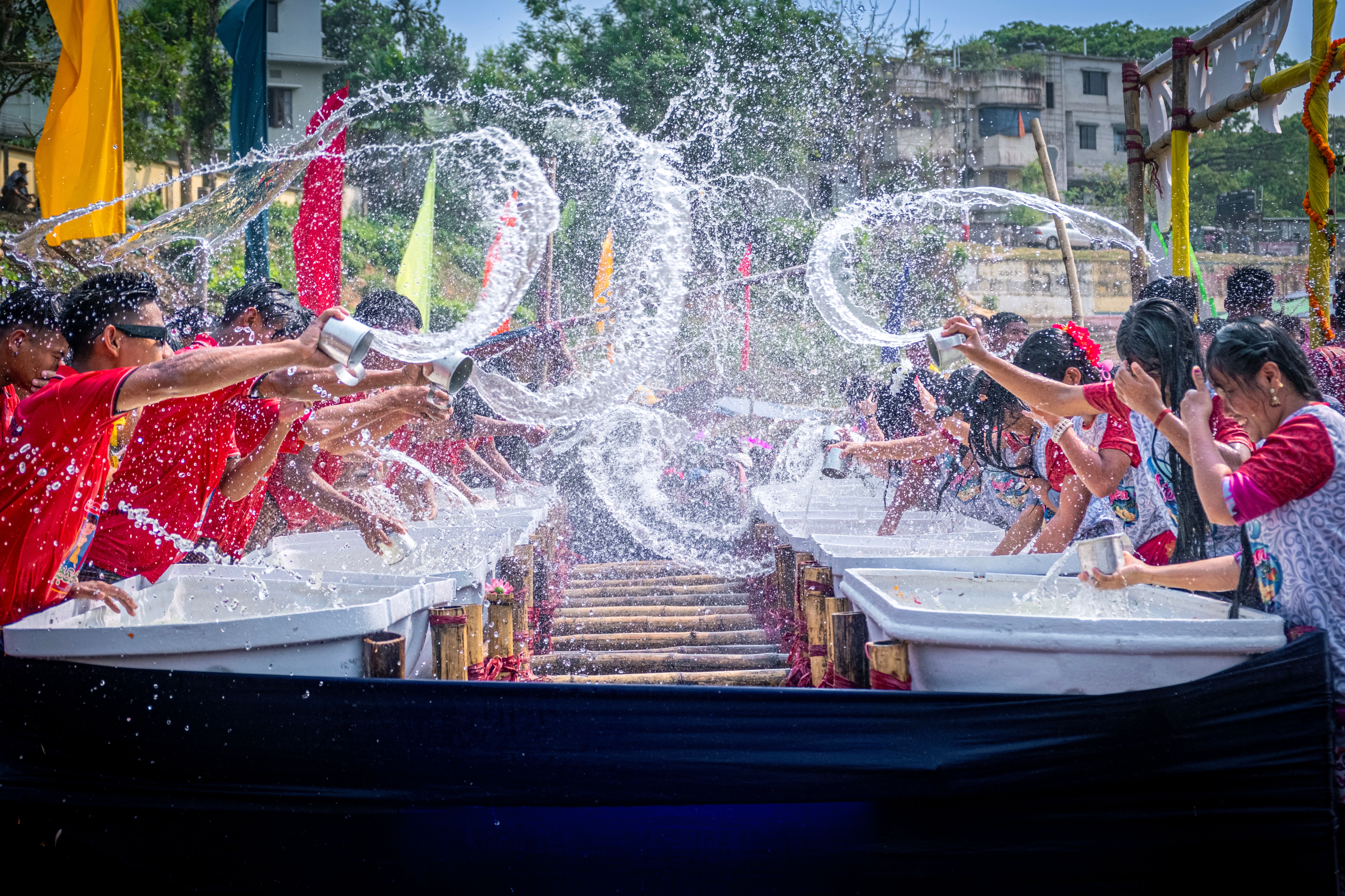 Xishuangbanna — Water Splashing Festival (泼水节, Thai New Year)