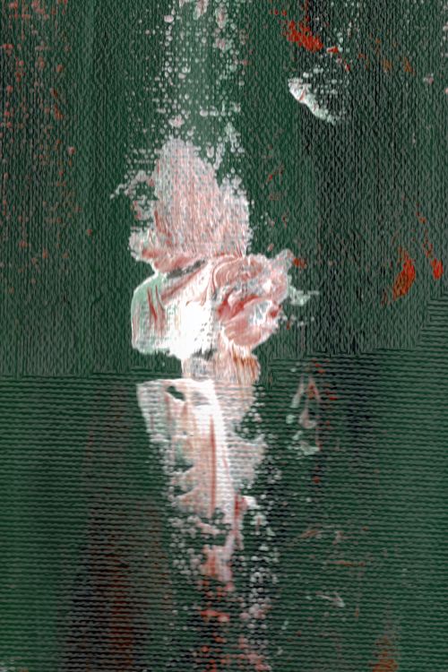 Free Green and pink abstract expressionist art with textured canvas design. Stock Photo