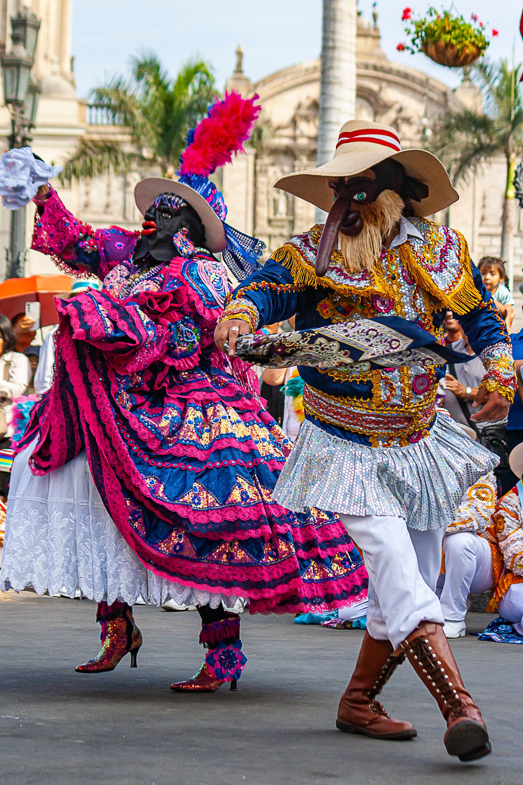 Colorful Peruvian Festival Dance in Callao · Free Stock Photo