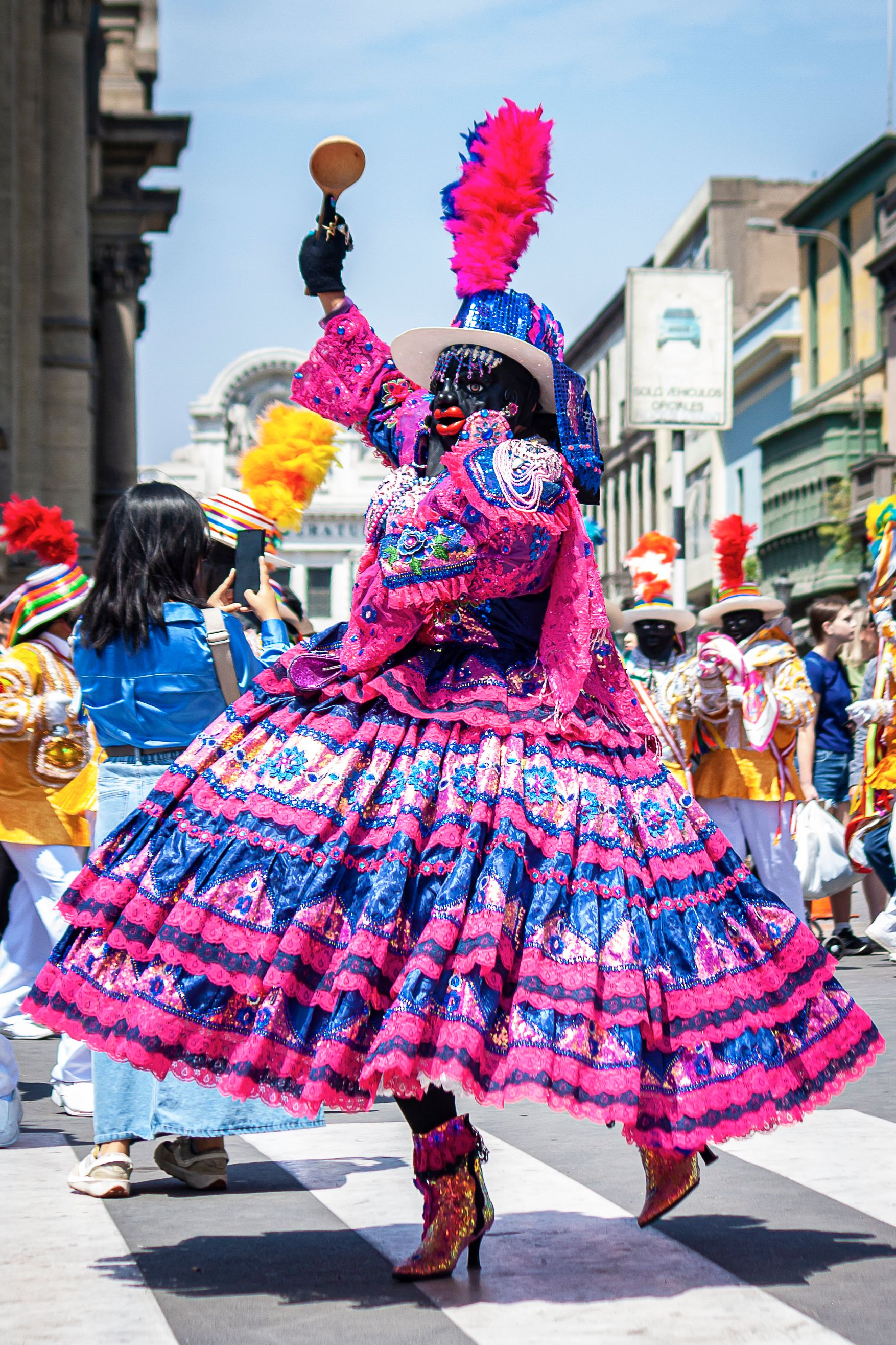 Colorful Festival Dance in Lima, Peru Street Parade · Free Stock Photo