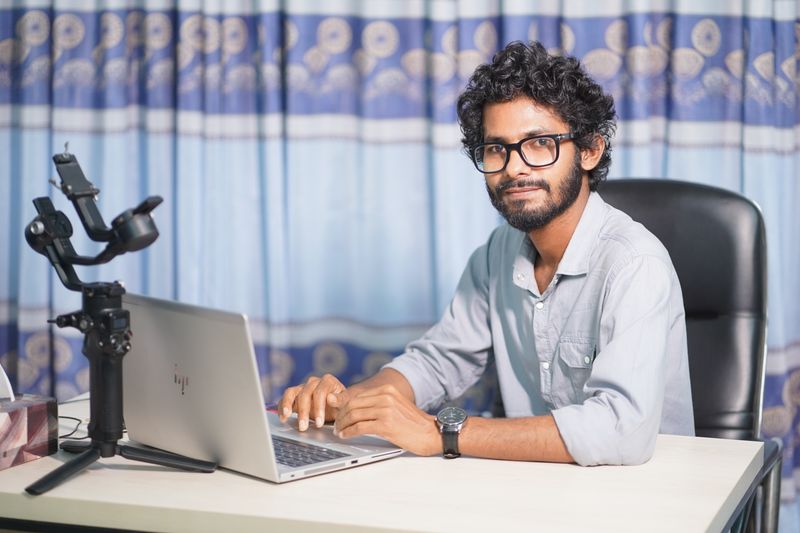 Professional Web Developer at Work in Office · Free Stock Photo