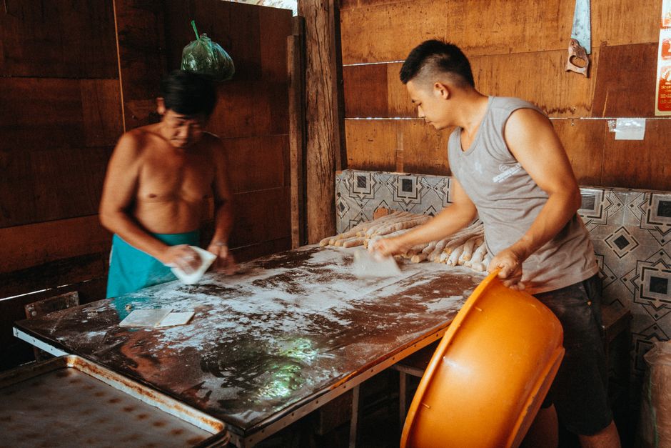 Cassava Bread Making