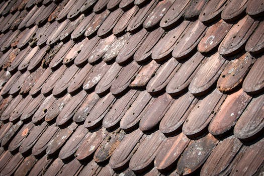 Detailed view of aged wooden roof tiles at Maulbronn Monastery, showcasing historical architecture.