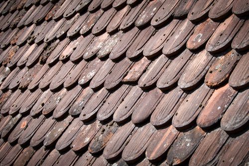 Free Detailed view of aged wooden roof tiles at Maulbronn Monastery, showcasing historical architecture. Stock Photo