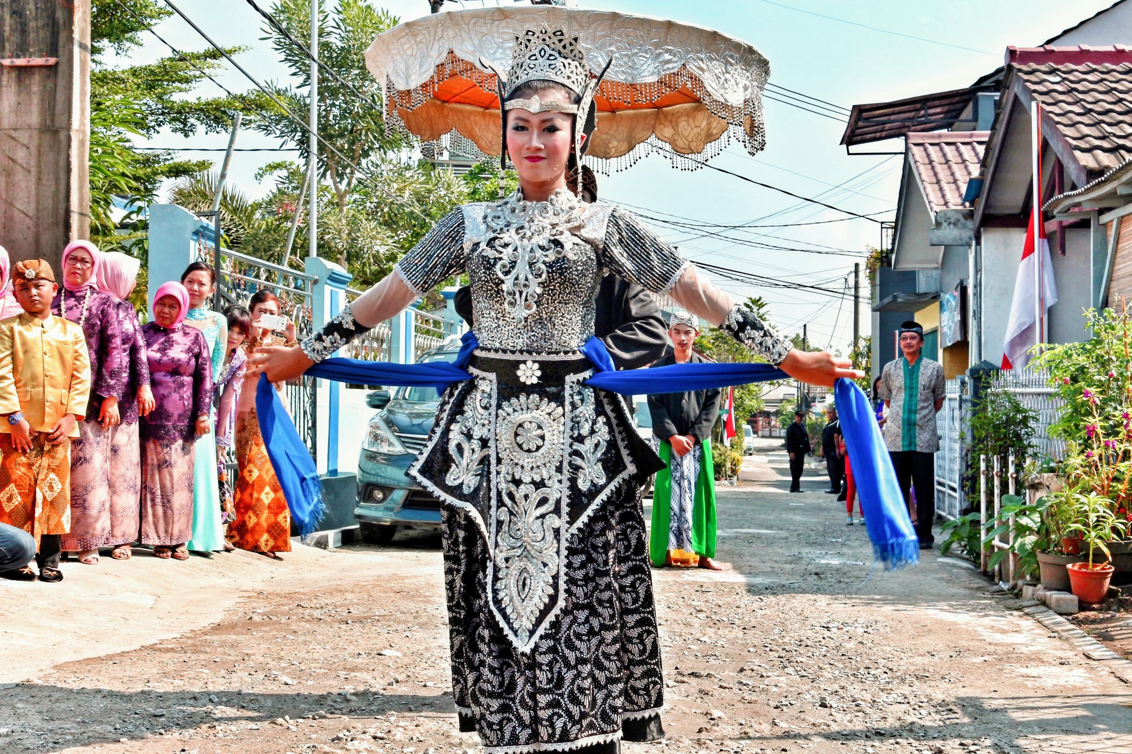 Traditional Dance Performance in West Java Street · Free Stock Photo
