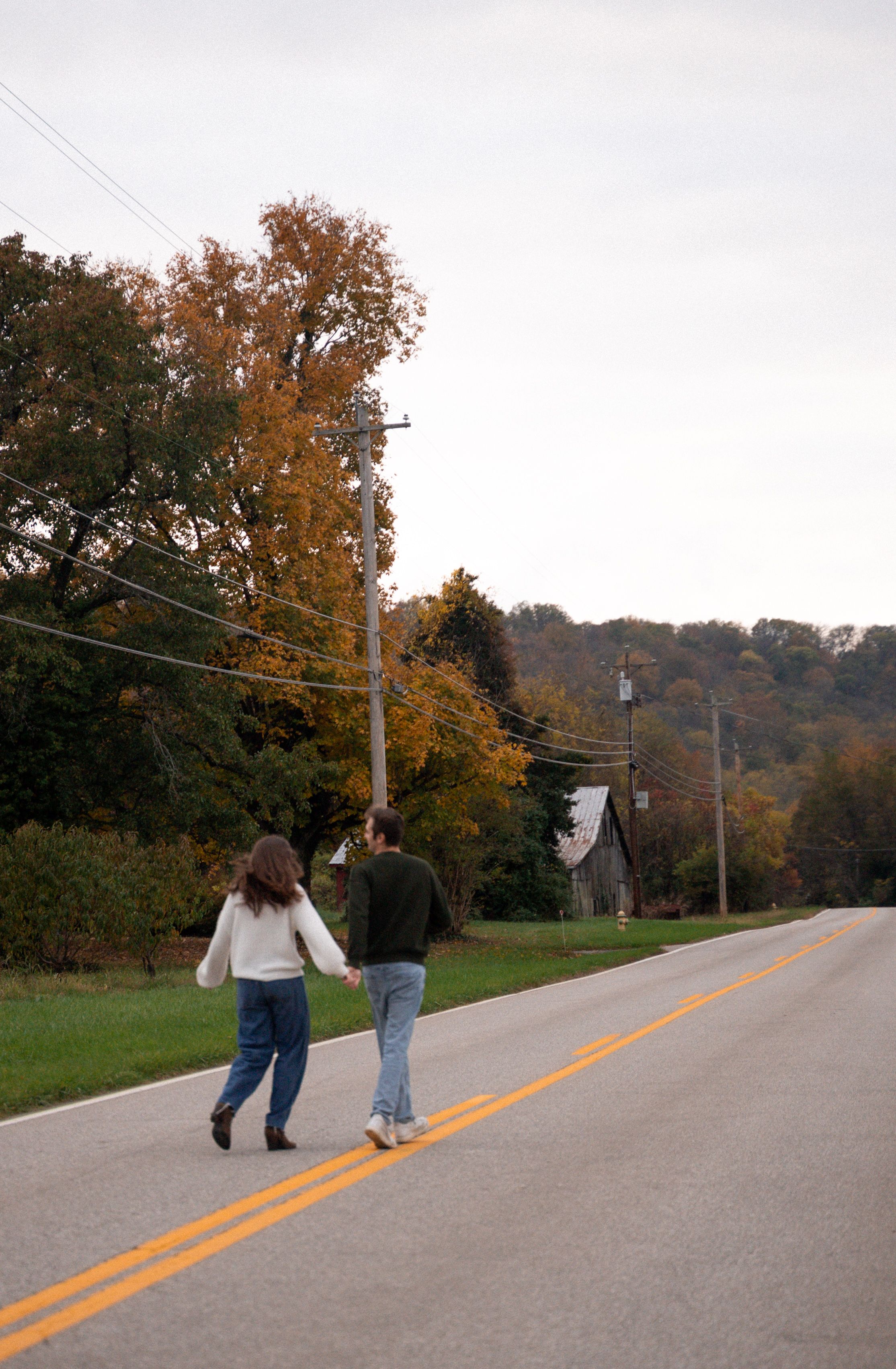 Couple meeting for first date in public place