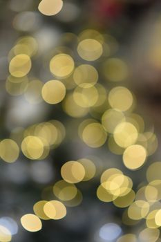 A soothing soft-focus image with golden bokeh lights creating a dreamy atmosphere.