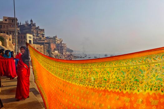 Silk weaving workshop — Varanasi
