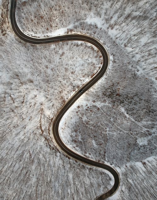 Základová fotografie zdarma na téma dálnice, fotka z vysokého úhlu, fotografie z dronu