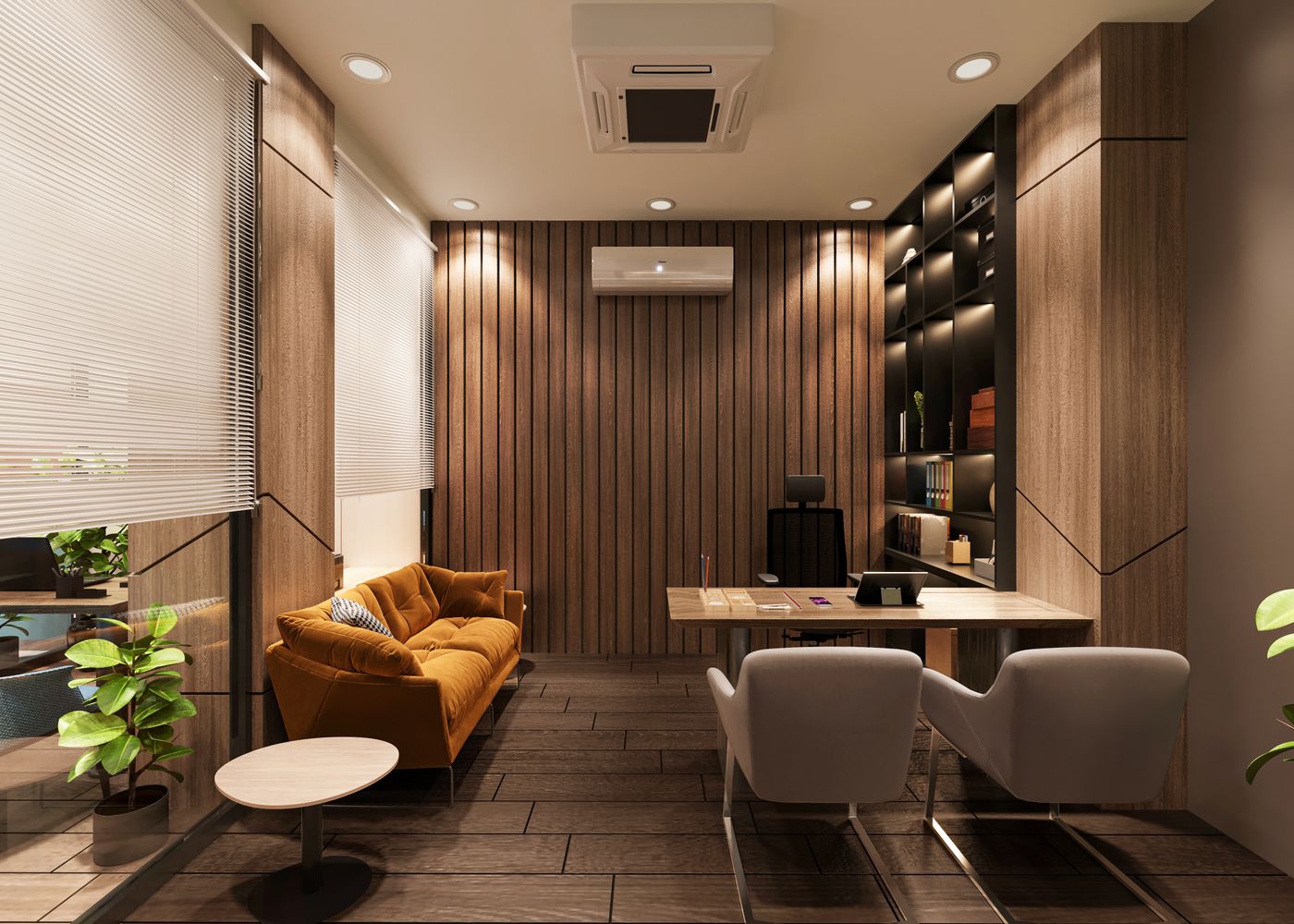 Painel decorativo ripado