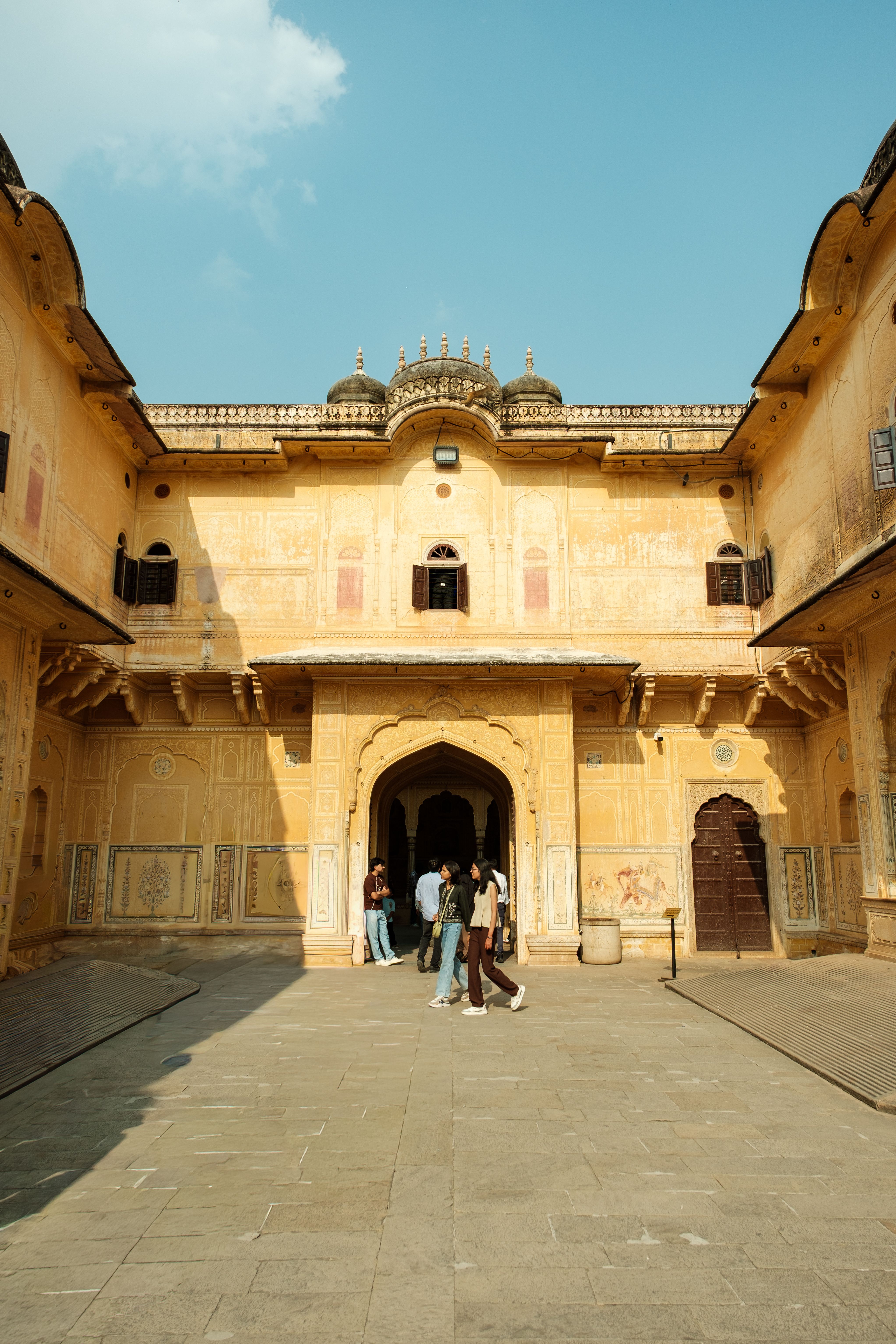 Historic Indian Architecture with Tourists · Free Stock Photo