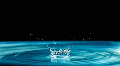 Free Clear Water With Water Drop Stock Photo