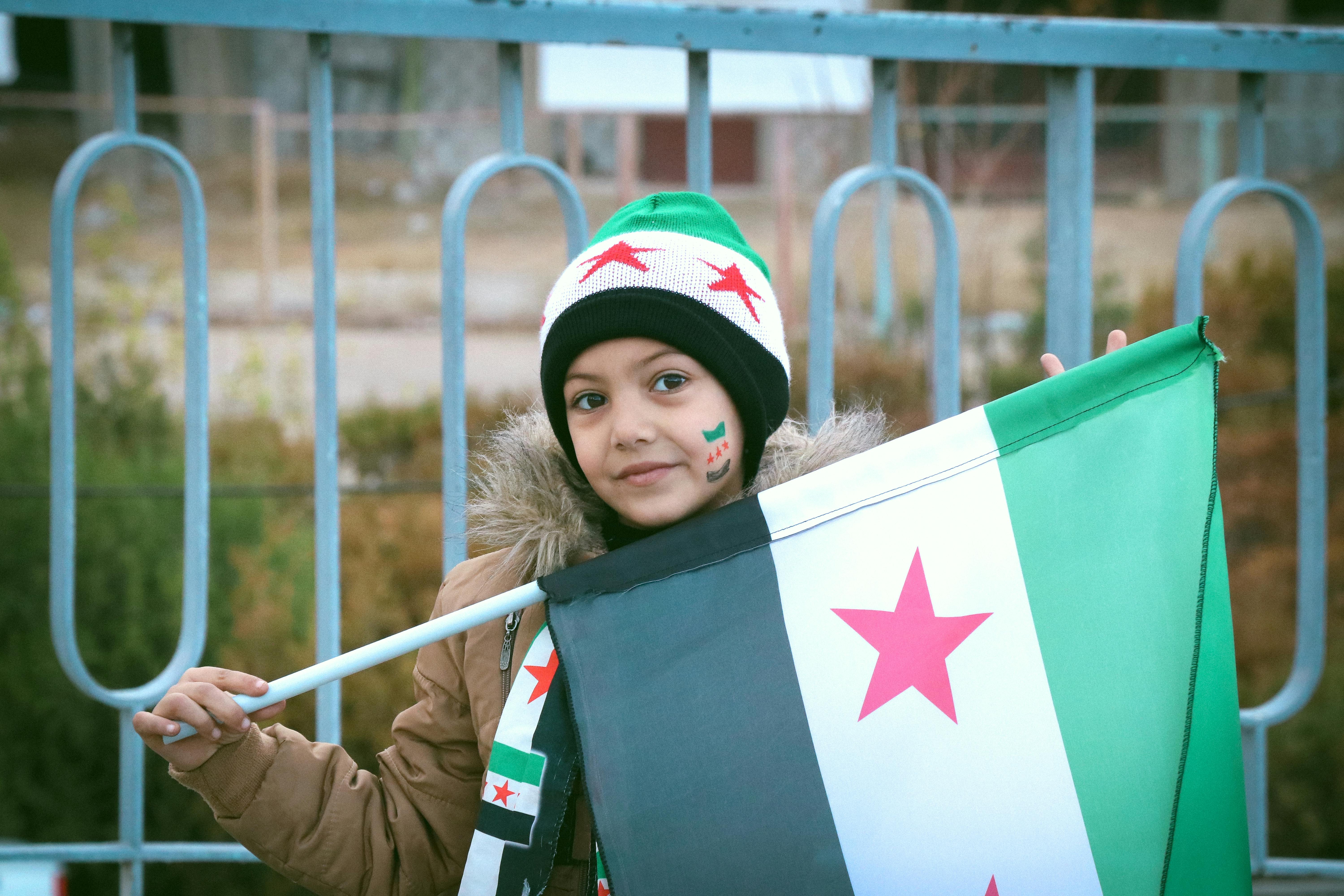 Free stock photo of children, free syria, freedom