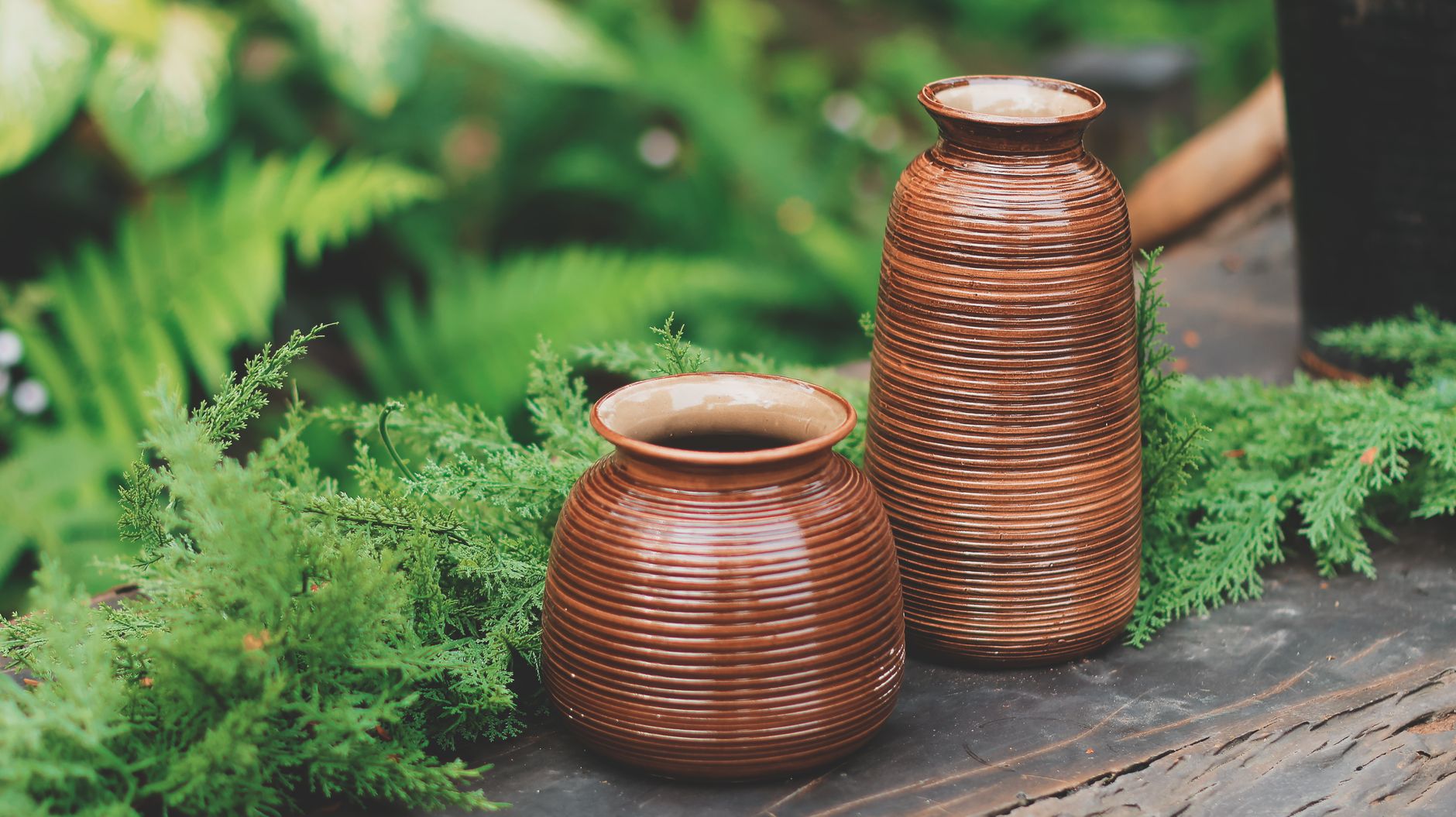 Bình gốm Hy Lạp cổ mô tả gà trống đối đầu, trưng bày trong bảo tàng với nền tường đá