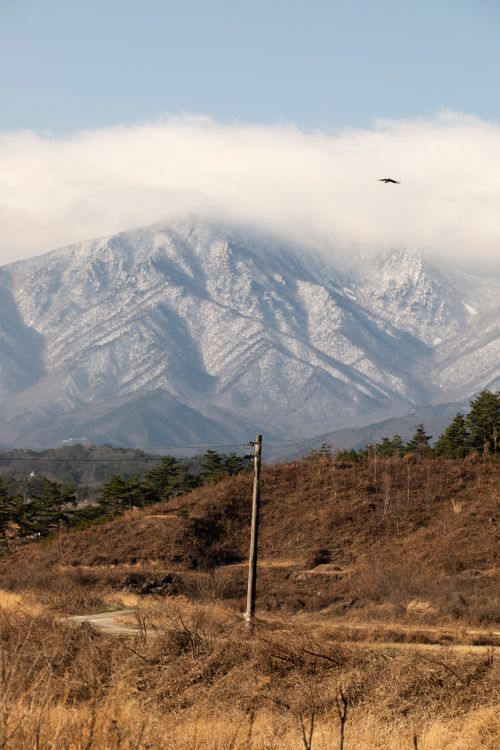 Scenic Mountain View with Snow-Capped Peaks · Free Stock Photo