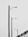Minimalist Black and White Street Lamps