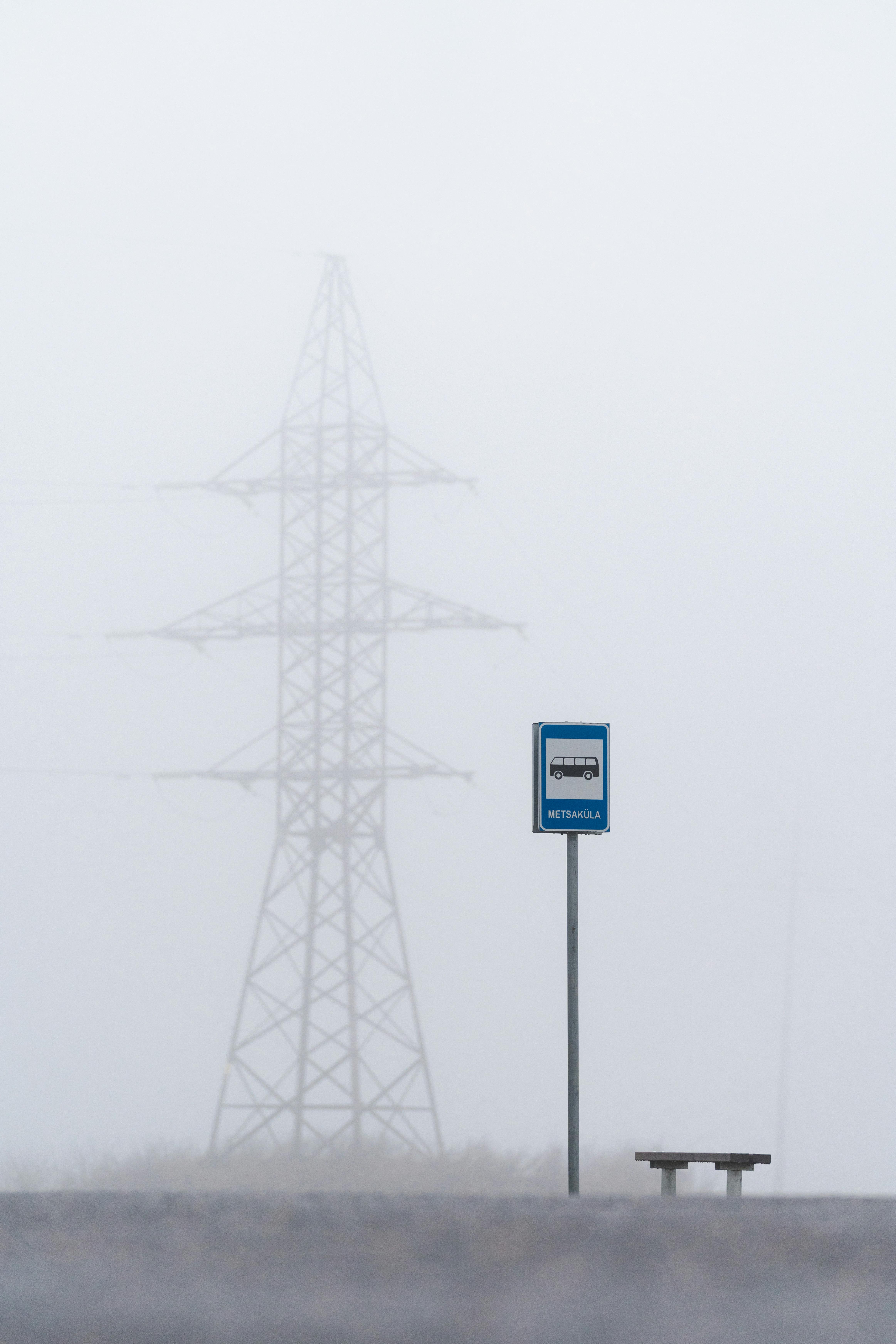 Free stock photo of bus stop, cable, cold