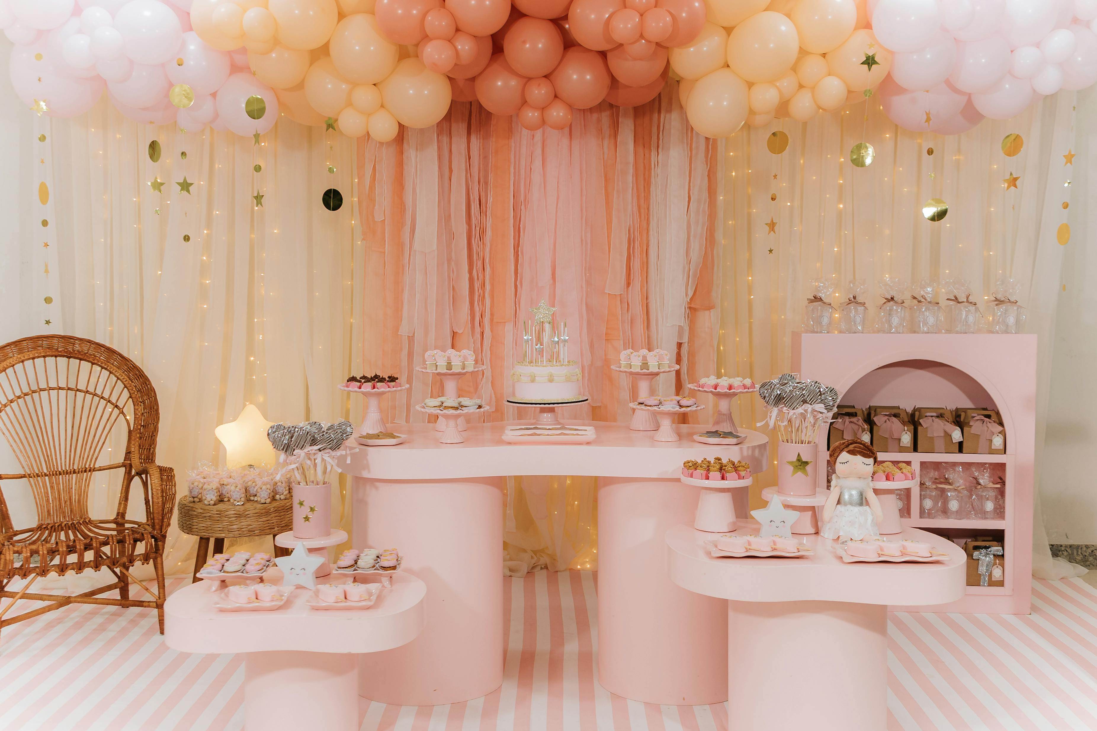 Pastel Theme cake, Cookies and Decoration