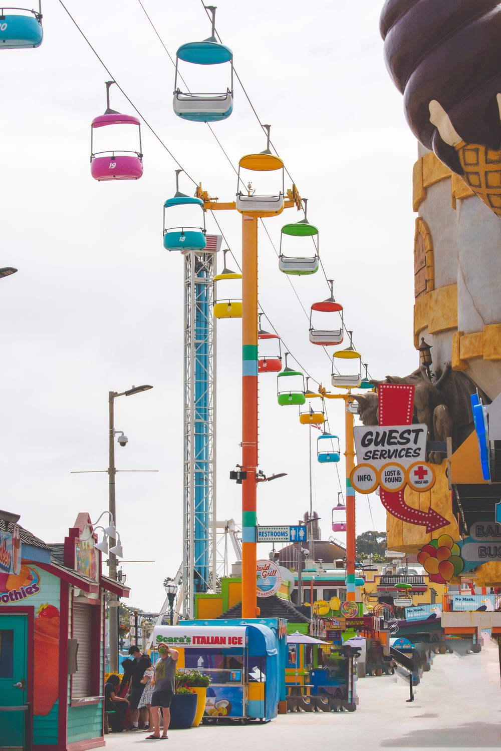 Colorful Amusement Rides Colorful Amusement Park Gondola Ride · Free Stock Photo
