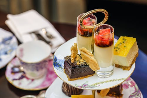 Photograph of a Plate with Desserts