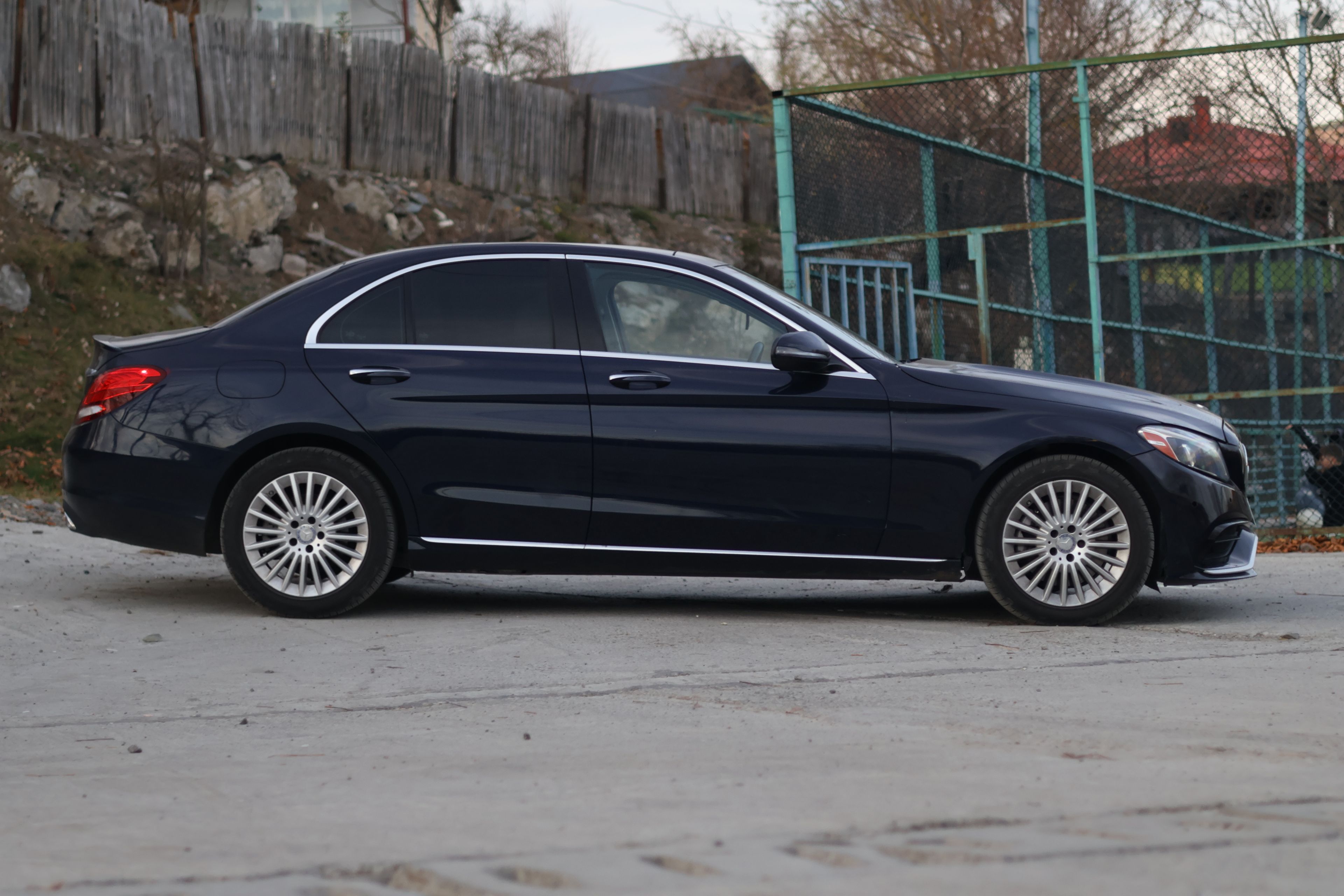 A chauffeur-driven journey at dusk