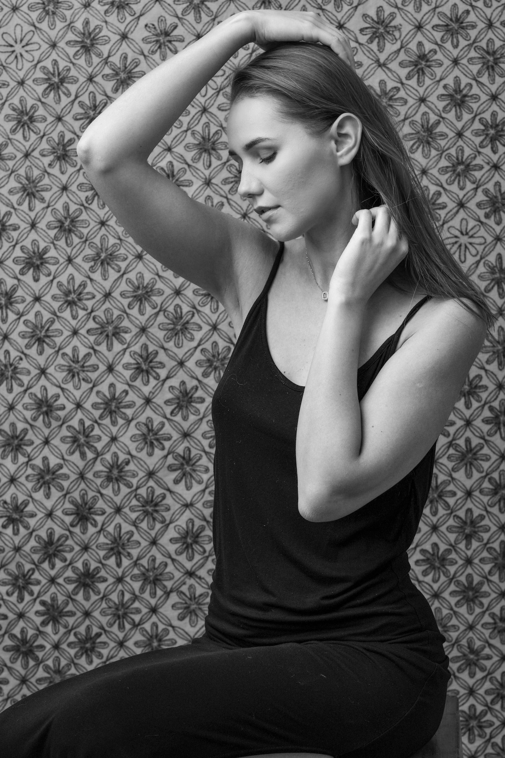 Elegant Black and White Portrait of a Woman · Free Stock Photo