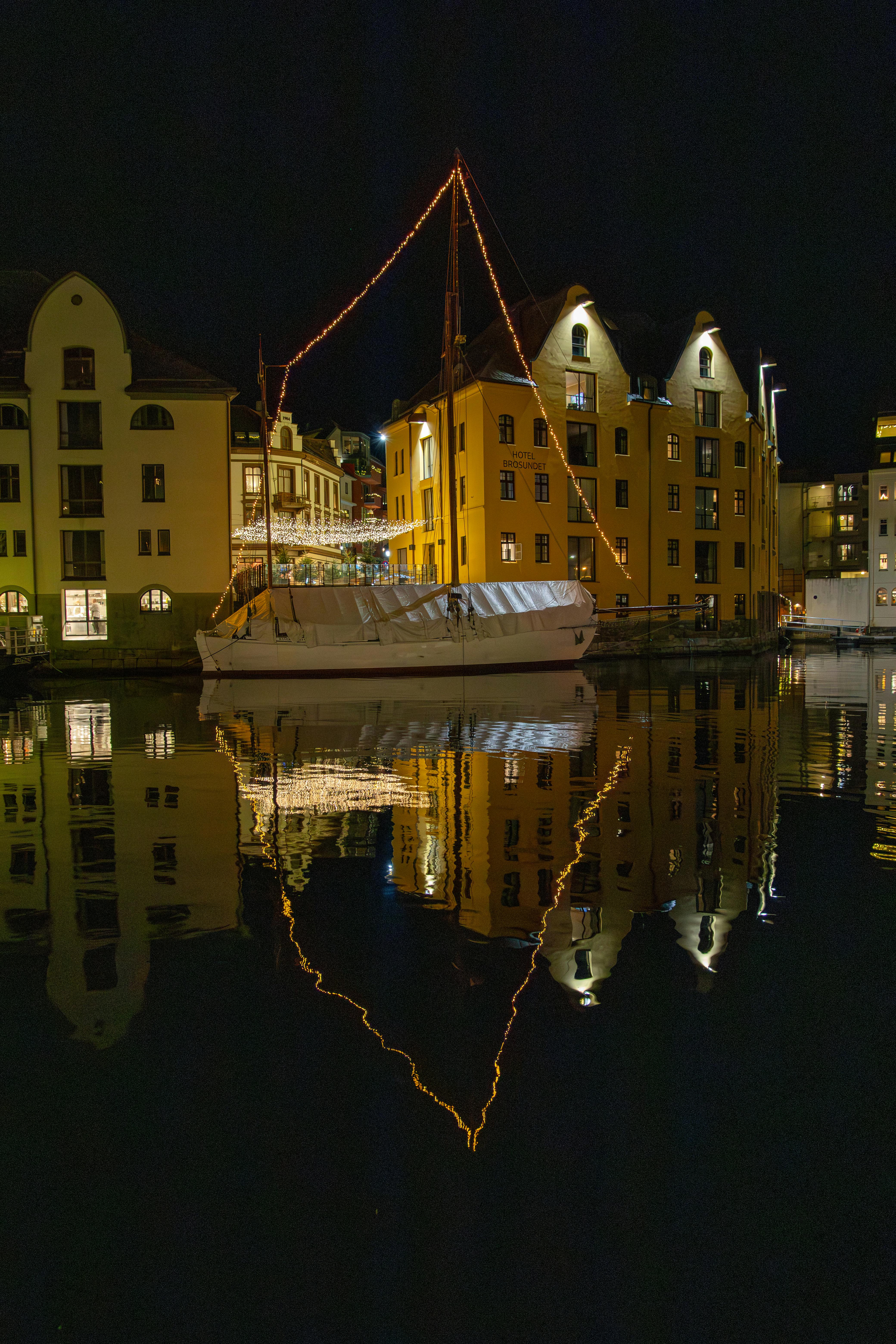 Free stock photo of alesund, aqua, boat