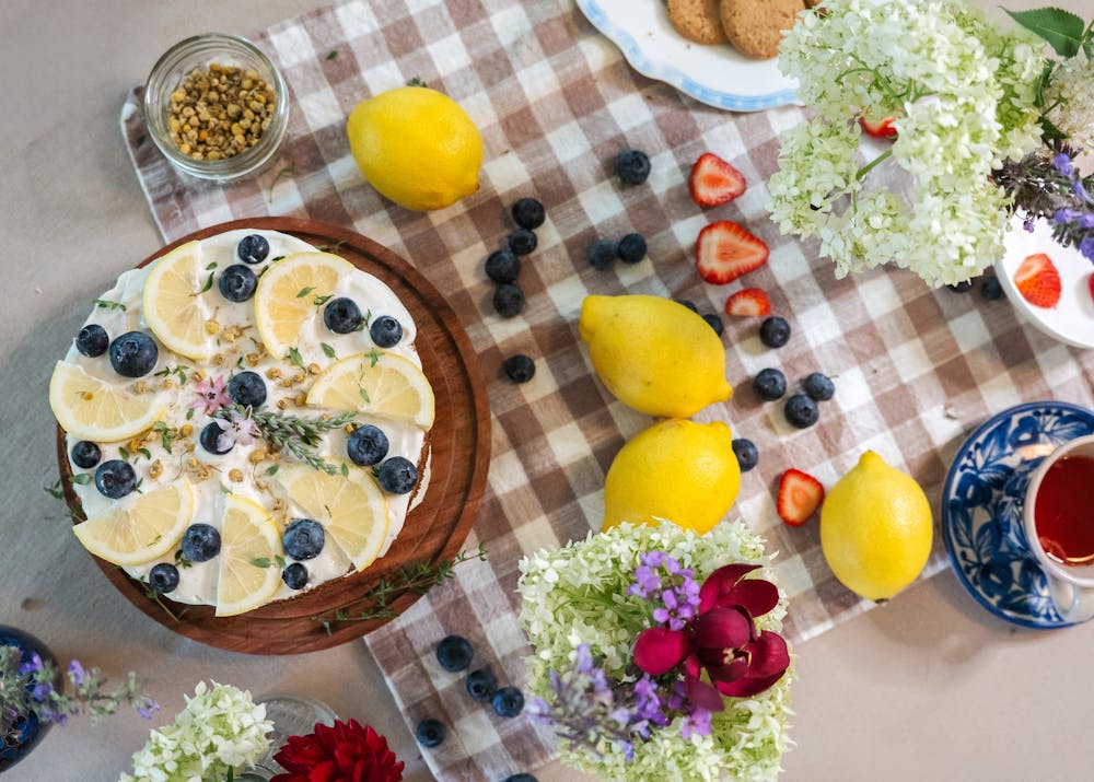 Lemon Ricotta Cookies with Blueberries