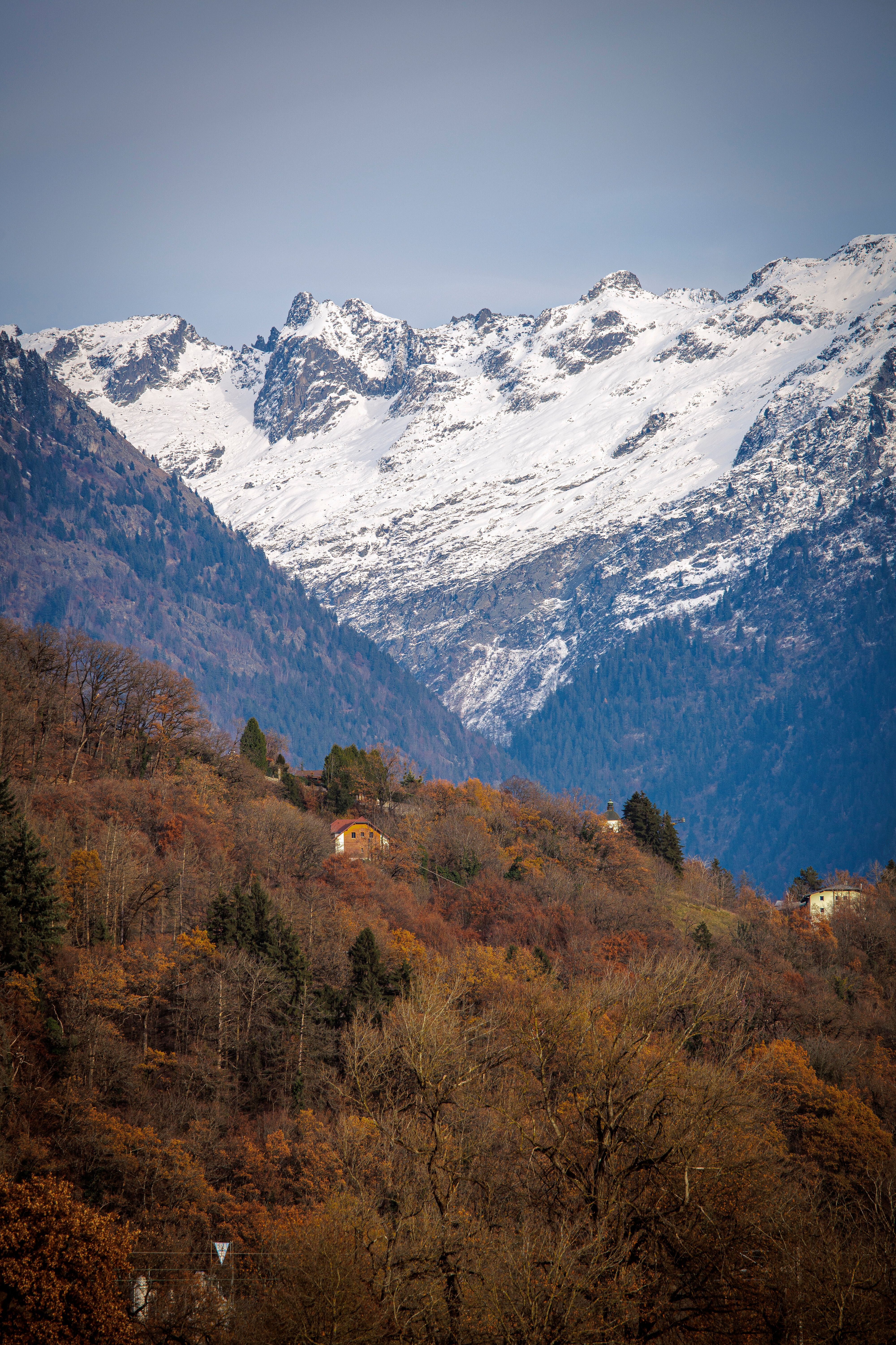 Snow-Capped Peaks in French Alps during Autumn · Free Stock Photo