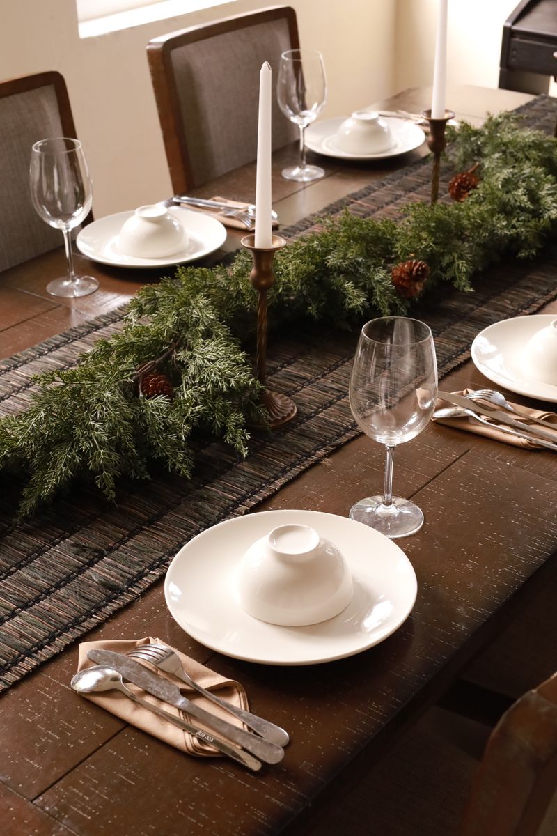 Festive holiday drinks styled for a party