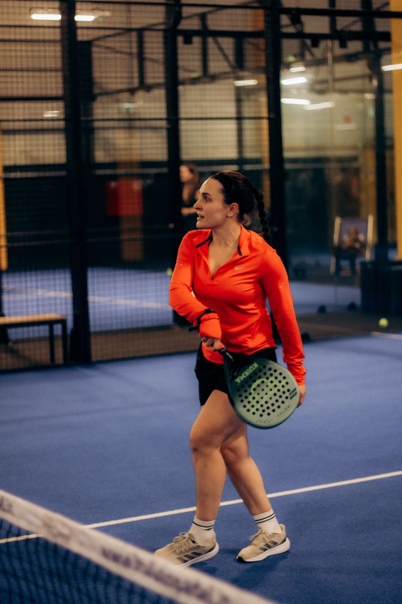Padel court action
