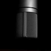 Podcast cover: a studio condenser microphone — photo by FOTEROS on Pexels