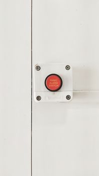 White and Red Panic Alarm Switch