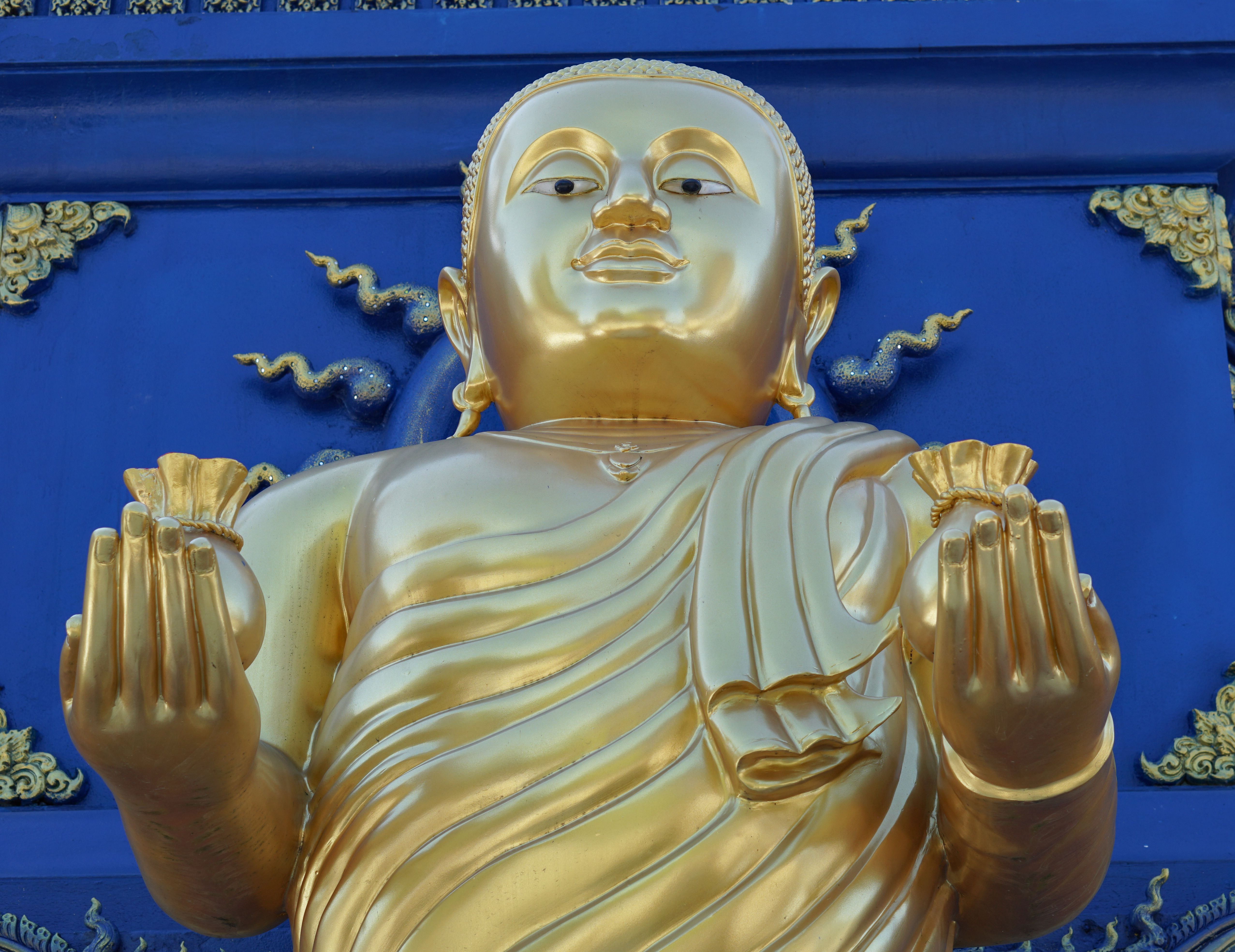 Golden Buddha Statue at Blue Temple in Chiang Rai · Free Stock Photo