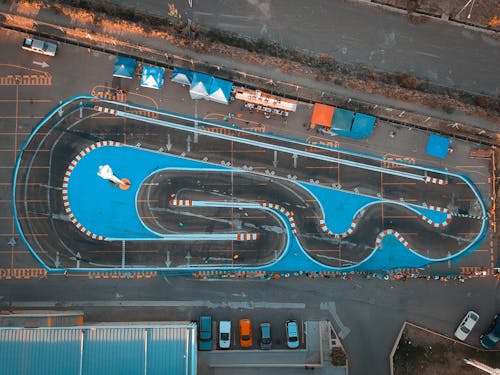 Free Top View Photo of Race Track Stock Photo