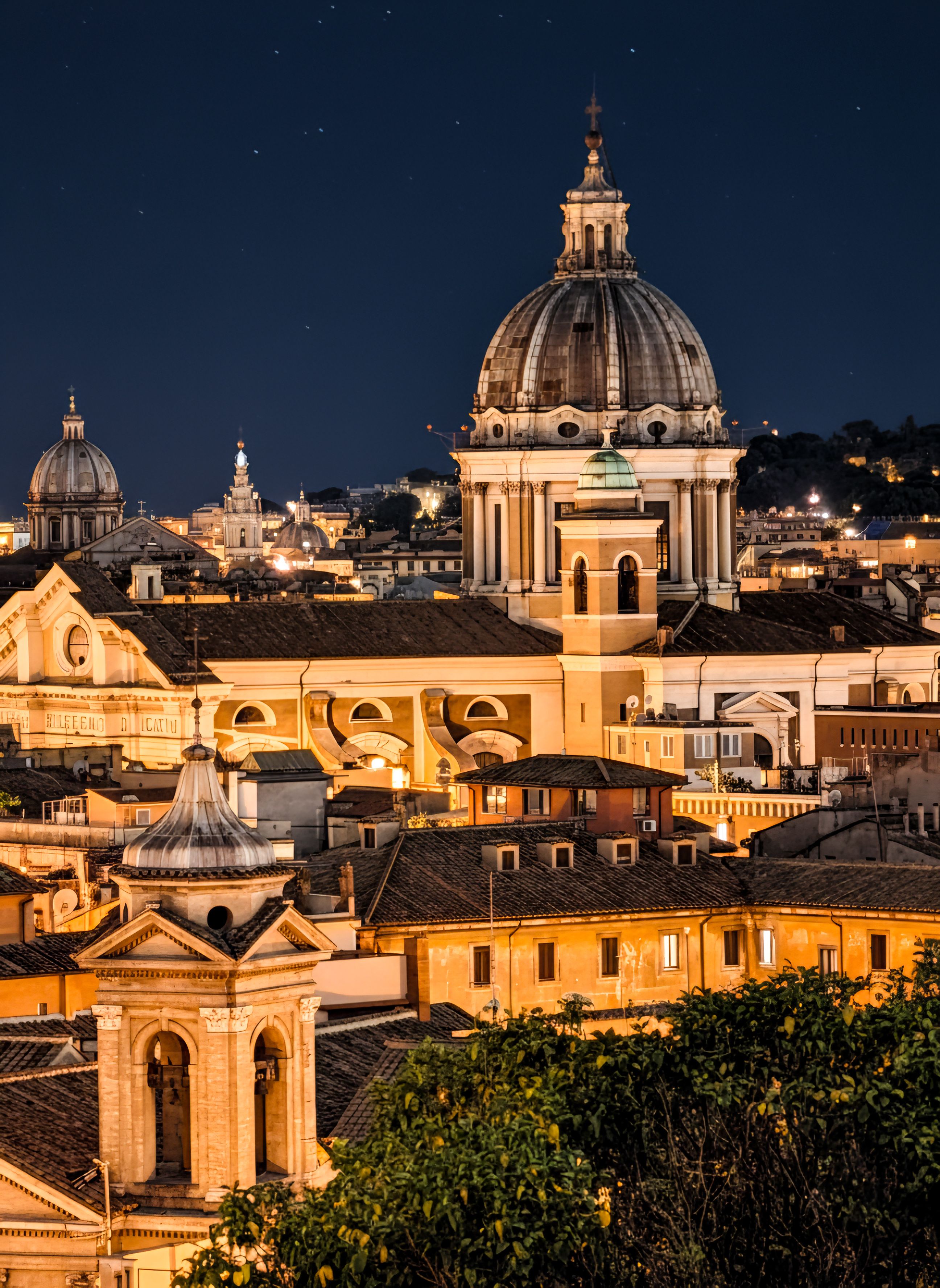 Stunning Night View of Historic Rome Architecture · Free Stock Photo
