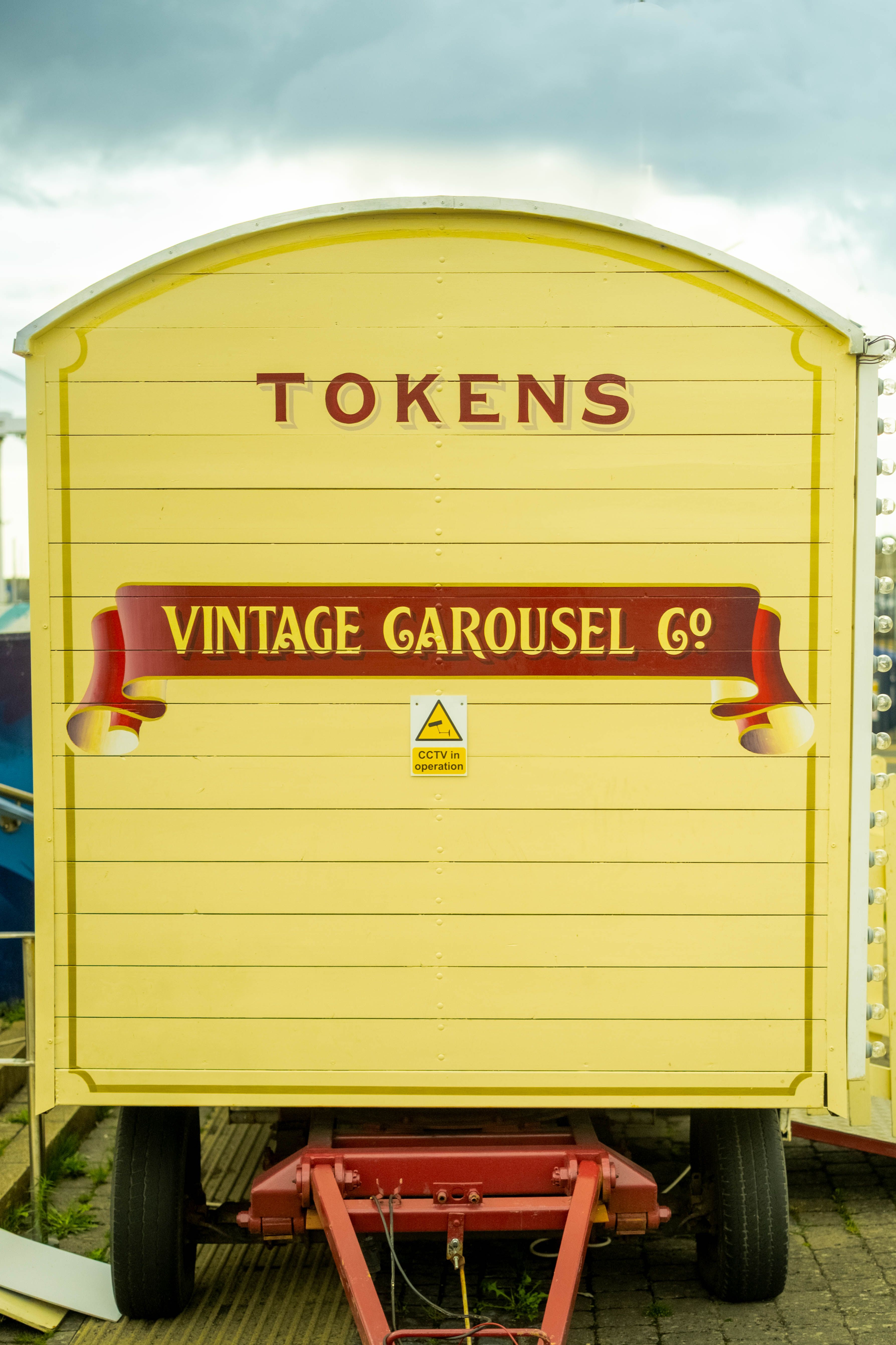 Vintage Carousel Token Booth at Fairground · Free Stock Photo