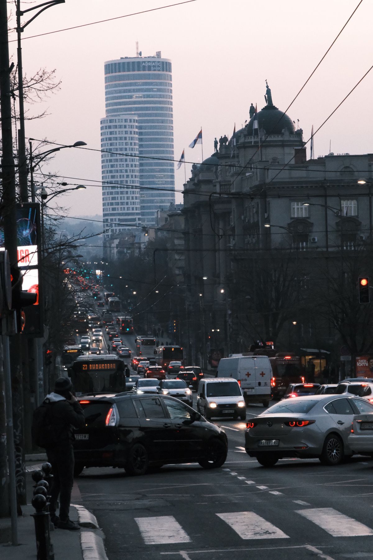 Belgrade street parking and traffic