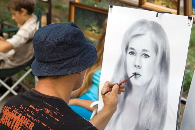 Illustration personnalisée grand format à Cayenne réalisée au crayon par l'artiste